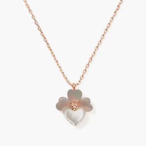 Kate Spade Precious Pansy Mini Pendant Necklace